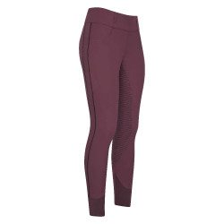 Legging de equitação HV Polo Isabell FullGrip Baía negra Bord&amp;amp;amp;amp;amp;ocirc;