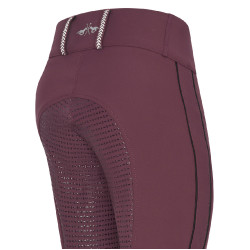 Legging de equitação HV Polo Isabell FullGrip Baía negra Bord&amp;amp;amp;amp;amp;ocirc;