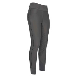 Legging de equitação HV Polo Isabell FullGrip Cinza final Cinzento