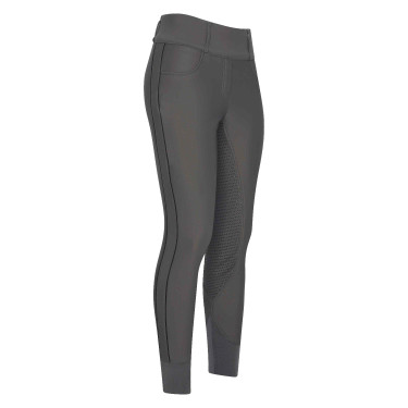Legging de equitação HV Polo Isabell FullGrip Cinza final Cinzento