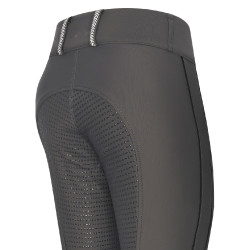 Legging de equitação HV Polo Isabell FullGrip Cinza final Cinzento