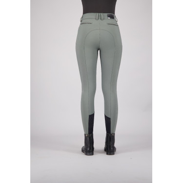 Calça de equitação Euro-star Arielle Cool FullGrip Cinza rolete Cinzento