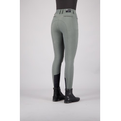 Calça de equitação Euro-star Arielle Cool FullGrip Cinza rolete Cinzento