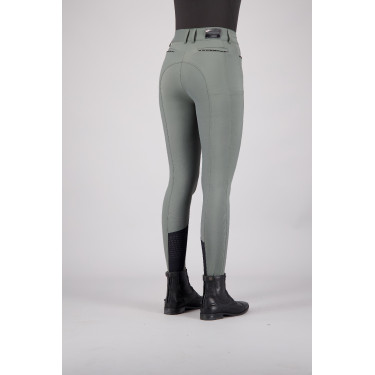 Calça de equitação Euro-star Arielle Cool FullGrip Cinza rolete Cinzento