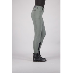 Calça de equitação Euro-star Arielle Cool FullGrip Cinza rolete Cinzento