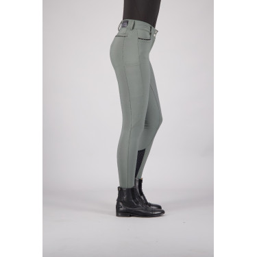 Calça de equitação Euro-star Arielle Cool FullGrip Cinza rolete Cinzento