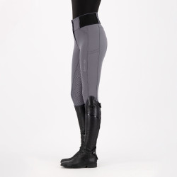 Calça de equitação Euro-star Athletic lean Fullgrip Íman Cinzento Calça de equitação Euro-star Athletic lean Fullgrip Íman Cinzento