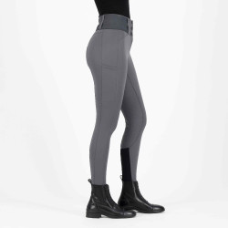 Calça de equitação Euro-star Athletic lean Fullgrip Íman Cinzento Calça de equitação Euro-star Athletic lean Fullgrip Íman Cinzento