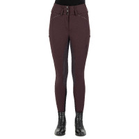 Calça de equitação Euro-star Aurelia Diamond FullGrip Rosa negra