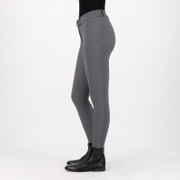 Calça de equitação Euro-star Empress KneeGrip Íman Cinzento Calça de equitação Euro-star Empress KneeGrip Íman Cinzento