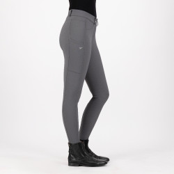 Calça de equitação Euro-star Empress KneeGrip Íman Cinzento Calça de equitação Euro-star Empress KneeGrip Íman Cinzento