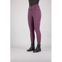Calça de equitação Euro-star Indigo Glam FullGrip Baía negra Bordô Calça de equitação Euro-star Indigo Glam FullGrip Baía negra Bordô