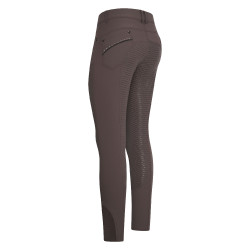 Calça de equitação HV Polo Ellen FullGrip Moca Castanho