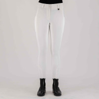 Calça de equitação HV Polo Miranda FullGrip Branco Calça de equitação HV Polo Miranda FullGrip Branco