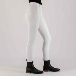 Calça de equitação HV Polo Miranda FullGrip Branco