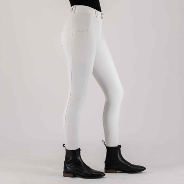 Calça de equitação HV Polo Miranda FullGrip Branco