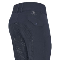 Calça de equitação HV Polo Nadine FullGrip Marinho Azul-marinho Calça de equitação HV Polo Nadine FullGrip Marinho Azul-marinho