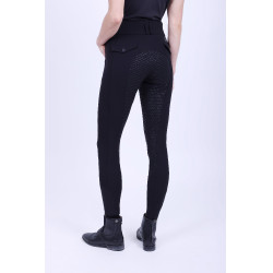 Calça de equitação HV Polo Nadine FullGrip Preto Calça de equitação HV Polo Nadine FullGrip Preto