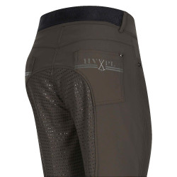 Calça de equitação HV Polo Nicky FullGrip Cinza final Cinzento Calça de equitação HV Polo Nicky FullGrip Cinza final Cinzento