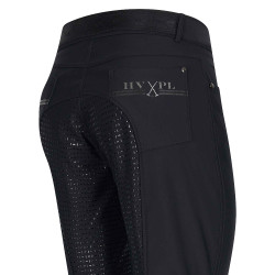 Calça de equitação HV Polo Nicky FullGrip Preto