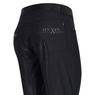 Calça de equitação HV Polo Nicky FullGrip Preto