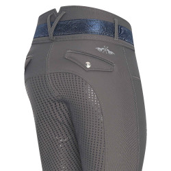 Calça de equitação HV Polo Valeska FullGrip Cinza final Cinzento Calça de equitação HV Polo Valeska FullGrip Cinza final Cinzento