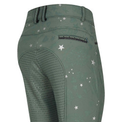 Calça de equitação Imperial Riding El Capone winterwarm AOP FullGrip Sálvia negra Verde Calça de equitação Imperial Riding El Capone winterwarm AOP FullGrip Sálvia negra Verde