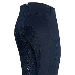 Legging infantil de equitação Easy Rider Diana FullGrip Marinho Azul-marinho
