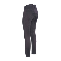 Legging infantil de equitação Easy Rider Diana FullGrip Periscópio Violeta