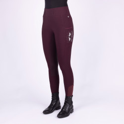 Legging de equitação HV Polo Classic FullGrip Baía negra Bord&amp;ocirc;