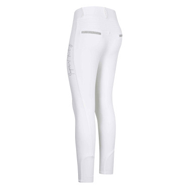Legging de equitação Imperial Riding Shiny Sparks FullGrip Branco