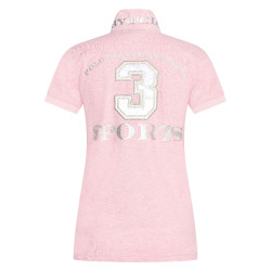 Camiseta polo Favouritas EQ HV Polo Mistura rosa poderosa