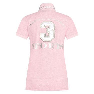 Camiseta polo Favouritas EQ HV Polo Mistura rosa poderosa