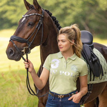 Camiseta polo Favouritas EQ HV Polo Basílico Verde Camiseta polo Favouritas EQ HV Polo Basílico Verde