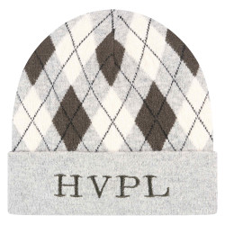 Gorro HV Polo Argyle Cinza mesclado Cinzento