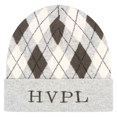 Gorro HV Polo Argyle Cinza mesclado Cinzento