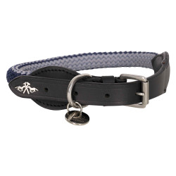 Coleira para cão HV Polo Franka Rope Cinza nuvem / azul-marinho Cinzento