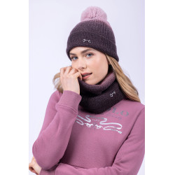 Cachecol tubular HV Polo Yara Malva / moka