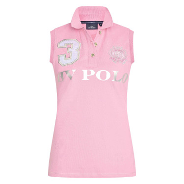 Camiseta polo sem mangas Favouritas HV Polo Rosa Selvagem