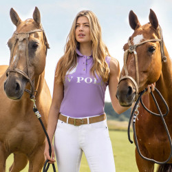 Camiseta polo sem mangas Favouritas HV Polo Violeta