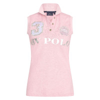 Camiseta polo sem mangas Favouritas HV Polo Mistura rosa poderosa