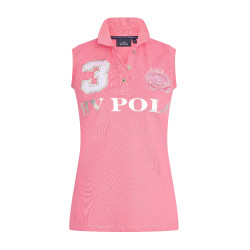 Camiseta polo sem mangas Favouritas HV Polo Rosa potente