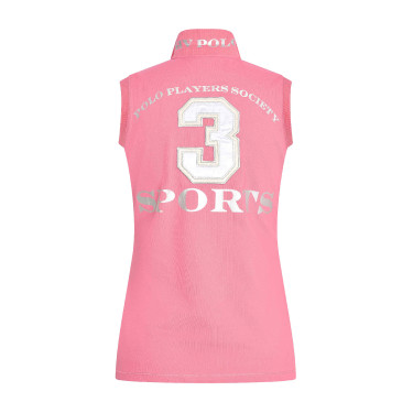 Camiseta polo sem mangas Favouritas HV Polo Rosa potente