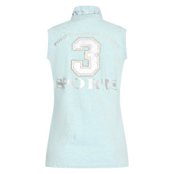 Camiseta polo sem mangas Favouritas HV Polo Tiffany misturado Azul
