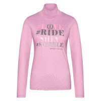 Camisola de gola alta Imperial Riding Hashtag Floração rosa