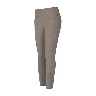 Calça Kingsland Pull-on Classic KLkatja com fundo integral feminino KL Bege Castanho