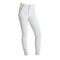 Calça Kingsland Classic KLkaden com Baínha para Menino Júnior Branco Calça Kingsland Classic KLkaden com Baínha para Menino Júnior Branco