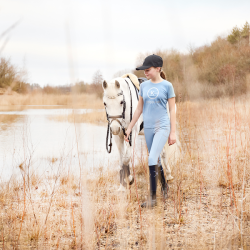 Pantalon Kingsland KLkaysa d’équitation full grip fille Marine Pantalon Kingsland KLkaysa d’équitation full grip fille Marine