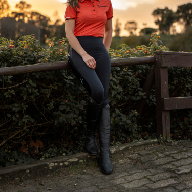 Legging de equitação Kingsland KLGerrica com culote completo feminino Legging de equitação Kingsland KLGerrica com culote completo feminino