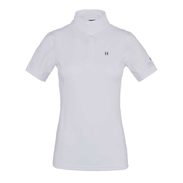 Camisa de competição Kingsland Classic de mangas curtas com gola alta feminina Camisa de competição Kingsland Classic de mangas curtas com gola alta feminina